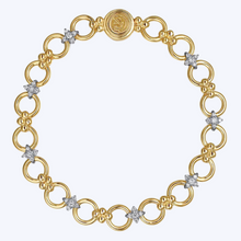 Load image into Gallery viewer, Rayna Hollow Diamond Chain Link Bracelet
