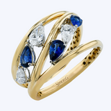 Luna Sapphire and Diamond Ring