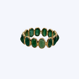 Oval Shape Emerald Eternity Ring