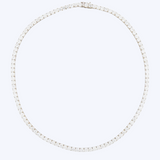 38.34ctw Lab-Grown Diamond Tennis Necklace