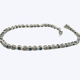 Linsee Sapphire & Diamond Tennis Bracelet