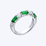 Amy Emerald & Diamond Ring