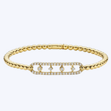 Emmy Diamond Open Design Stretch Bracelet