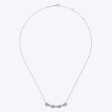 Emily Diamond Baguette Bar Necklace