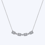 Emily Diamond Baguette Bar Necklace