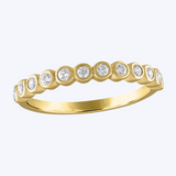 Fiona Bezel Set Diamond Semi-Eternity Band