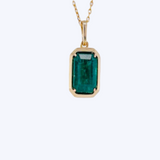 Elizabeth Emerald Pendant Necklace