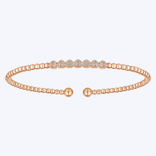 Load image into Gallery viewer, Bujukan Bead and Cluster Diamond Bangle
