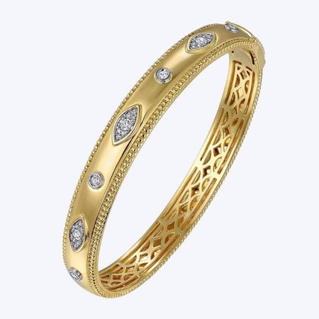 Raya Diamond Thick Bangle