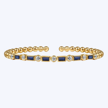 Load image into Gallery viewer, Margie Sapphire and Diamond Bujukan Bangle
