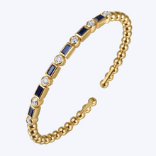 Load image into Gallery viewer, Margie Sapphire and Diamond Bujukan Bangle
