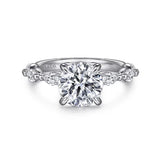 Caitte Round Double Prong Diamond Engagement Ring