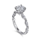 Caitte Round Double Prong Diamond Engagement Ring