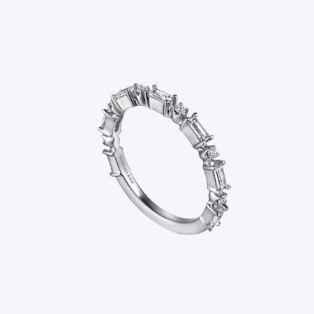 Mazara - 14K White Gold Diamond Band