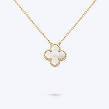 Load image into Gallery viewer, Emmy Mother of Pearl Clover Necklace
