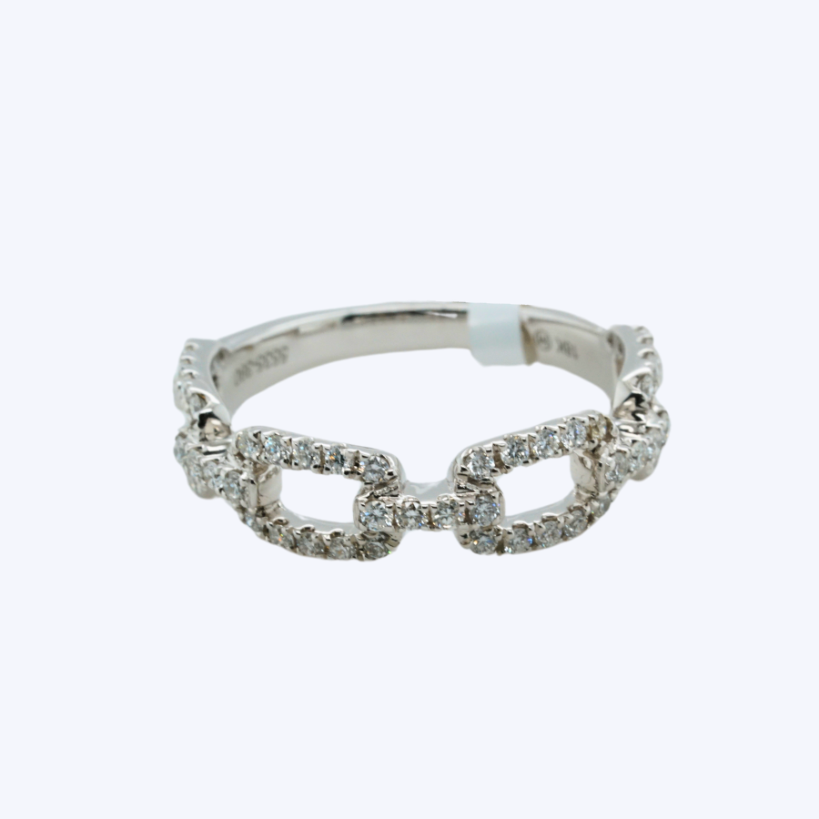 Link White Gold Ring