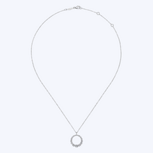 Load image into Gallery viewer, Alex Diamond Circle Pendant Necklace
