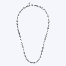 Load image into Gallery viewer, Ezra Silver Faceted Chain Necklace
