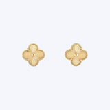 Jordana Yellow Gold Clover Earrings