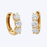 Eva Diamond Hoop Earrings