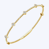 Paige Clover Beaded Bangle