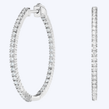 Skylar Diamond Hoop Earrings