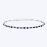 2.13ct Naomi Sapphire and Diamond Flex Bangle