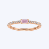 Peyton Pink Sapphire and Diamond Ring