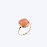 Ring Santorini- Peach Moonstone