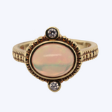 Olivia Opal and Diamond Ring