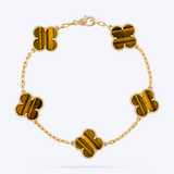 Tiger's Eye Clover Bracelet