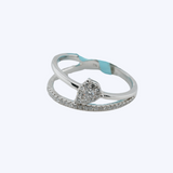 Diamond Crossover Ring