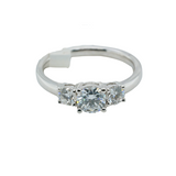 Three-Stone Engagement Ring 1.11ctw Laboratory-Grown Diamonds