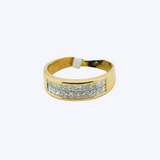 Princess Cut Invisible Setting Diamond Band