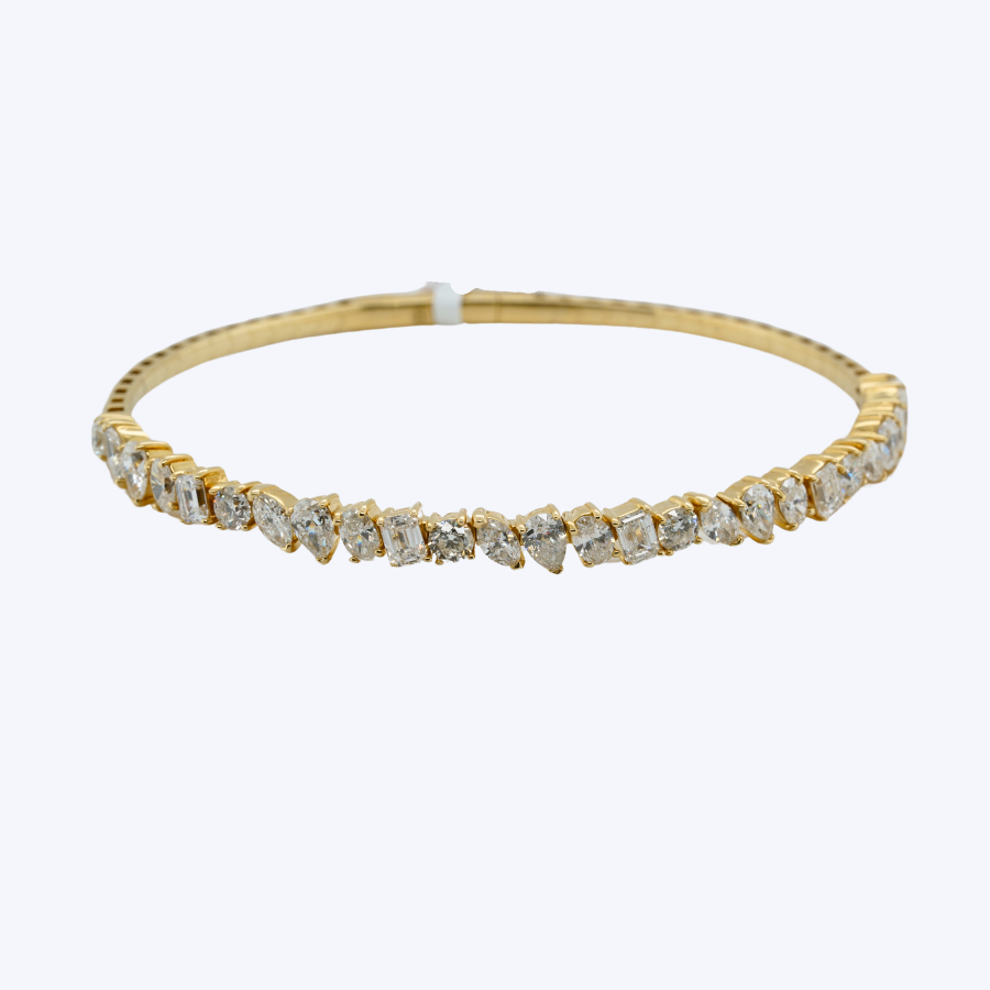 4.95ct Mixed Shape Diamond Flex Bangle