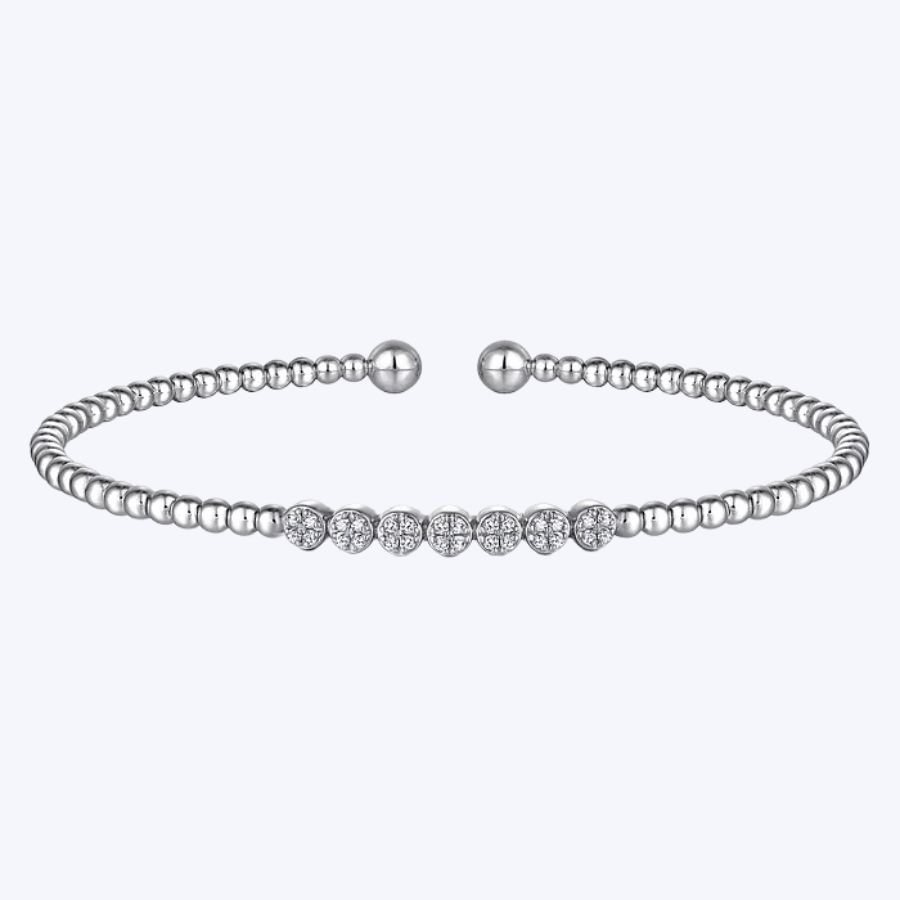 Bujukan Bead and Cluster Diamond Bangle