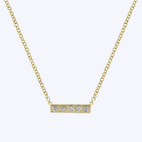 Emma Petite Diamond Bar Necklace