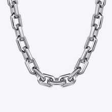 Load image into Gallery viewer, Ezra Silver Faceted Chain Necklace
