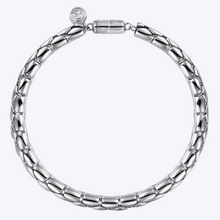 Load image into Gallery viewer, Jaron Silver Tubular Bracelet
