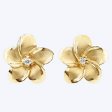 Maui Diamond Flower Earrings