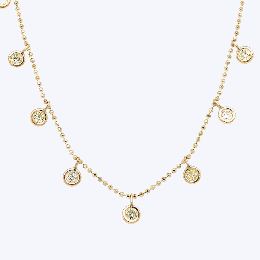 Cleopatra Diamond Drop Necklace