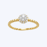 Melissa Pearl and Diamond Ring