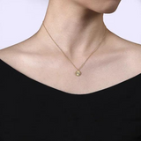 Diamond Cut Pendant Necklace