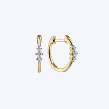 Load image into Gallery viewer, Gaby Diamond Huggie Earrings
