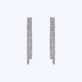 Diamond Double Drop Earrings