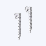 Diamond Double Drop Earrings