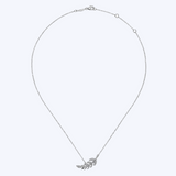 Gaby Diamond Leaf Pendant Necklace