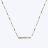 Gaby Petite Diamond Bar Necklace