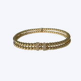 Leila Double Row Diamond Bracelet