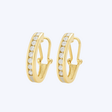 Diamond Huggie Hoops